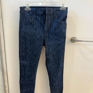Joe’s jeans. Size 27. Indigo python. NWT